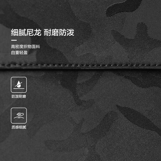 Samsonite camouflage bag business backpack computer bag 14-inch men's and women's backpack cow leather large capacity NV2*004