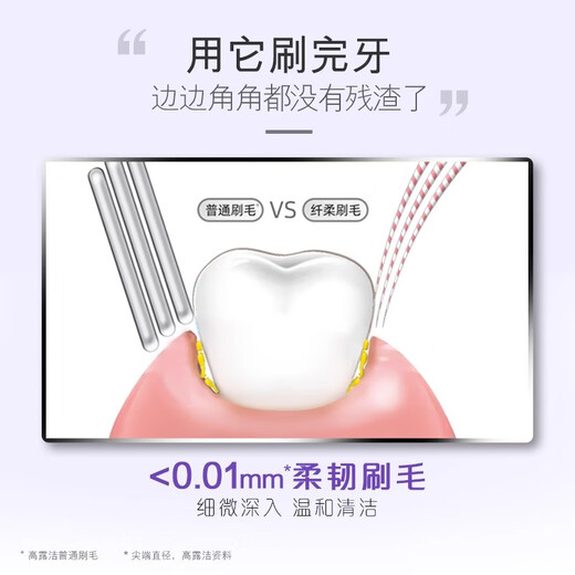 高露洁（Colgate）纤柔双效旋白细毛软毛小头牙刷2支（旋白深洁）新老包装随机发