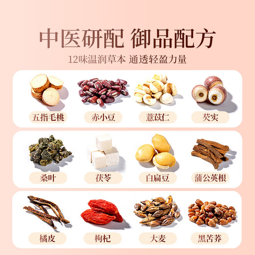 贡苑五指毛桃茯苓茶840g三伏天湿气重健脾养胃祛排养生茶炒熟红豆薏米