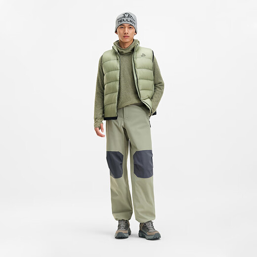 Pelliot Mountain Shell Pro Outdoor Hard Shell Jacket Pants for Men and Women Fall and Winter Waterproof Hiking and Mountaineering Pants 115302007 Black L