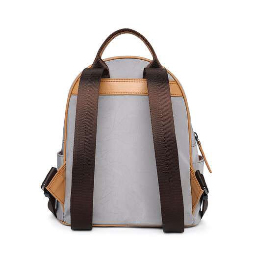 Goldlion G+Jinlilai [Simple Casual] Damenbag Damen -Rucksack Leichtes Frauen -Rucksack großer Kapazität Tragbares Doppelgrau 23,5*14,5*26,5 cm