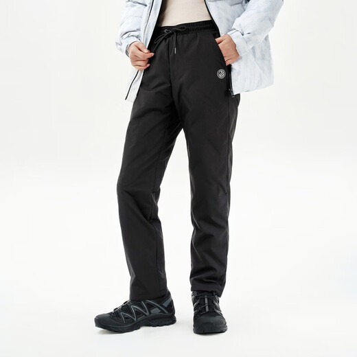 BOSIDENG's new style women's casual down pants, warm and windproof, fashionable casual pants for men and women, black 8056 XS 155/62A