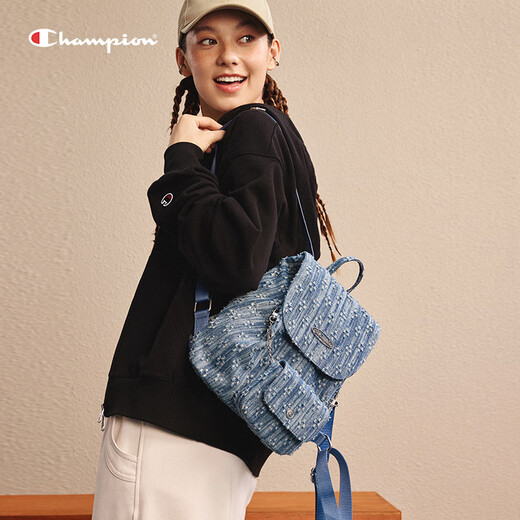 Champion US Champion 2025 Nouveau sac à dos pour les femmes et les hommes Fashion sportive décontractée Dundo Bag 25fwp06 Bleu moyen