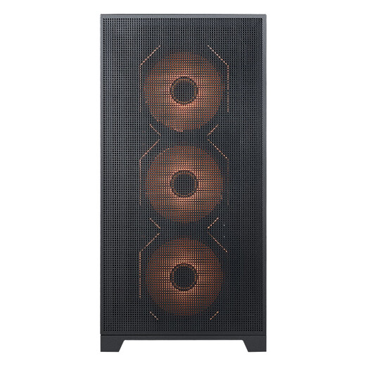 SAMA Wind God Mini Deluxe Edition, schwarzes Desktop-Computer-Hauptgehäuse, dreiseitiges Kühlnetz/Standard Typ C/Unterstützung für 360°-Wasserkühlung/8 Lüfterpositionen/drei Seiten staubdicht