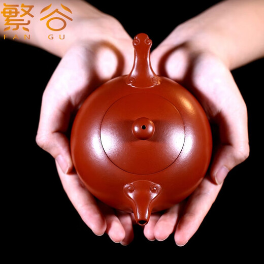 Fangu Yixing purple sand pot pure handmade tea making Kungfu tea set Dahongpao household famous teapot Ruyi Xishi pot Ruyi Xishi 230ml