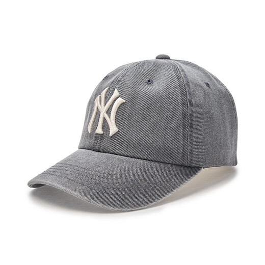 MLB Official Male and Female Couple Showing Face Small Fashion Retro Sunscreen Soft Top Baseball Cap Spring and Summer CPVV5 New York Yankees/Charcoal Gray One Size