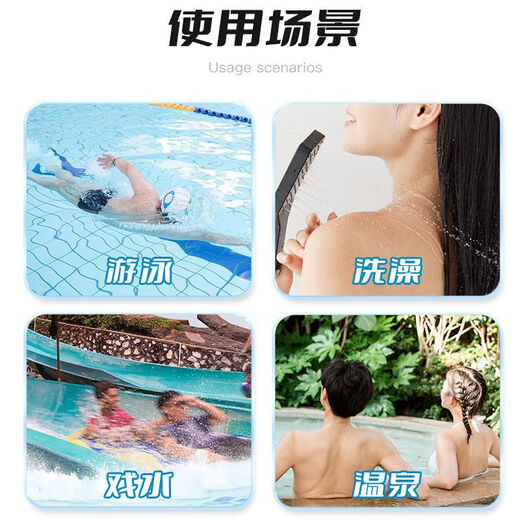 Earplugs for swimming, waterproof swimming nose clip, waterproof silicone nose plug, diving equipment, unisex suit, water park children's must-have, blue L size 1-piece set