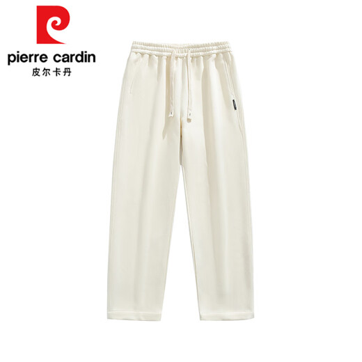 Pantalon droit de Pierre Cardin pour hommes de la marque de mode printemps et d'été pantalon droit en vrac boy kaki sports polyvalents et pantalon décontracté 6628 noir + 6628 gris foncé M [95-115jin [Jin est égal à 0,5 kg]]]