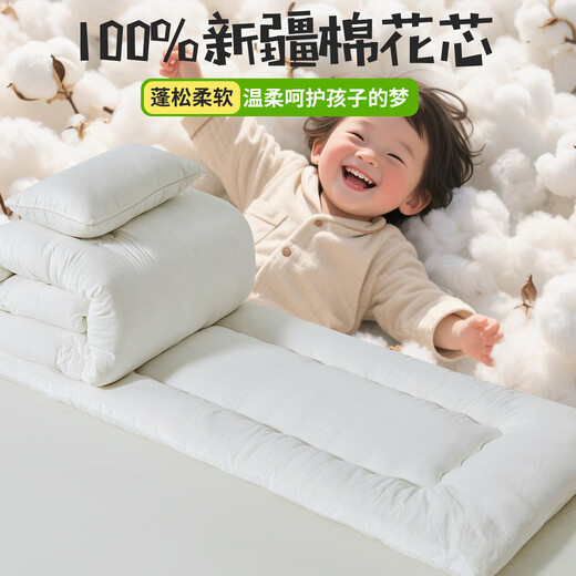 100%全棉幼儿园被子三件套儿童六件套宝宝入园专用被褥含芯七件套 淘气恐龙 100%纯棉三件套（不含芯）