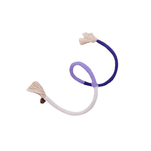 Jingdong Express Cat Bite Rope Cat Toy Self-Happiness and Boredom Relief Artifact Resistant to Bite and Molars Cat Stick Supplies Upgraded One Bite Rope 70cm-Purple