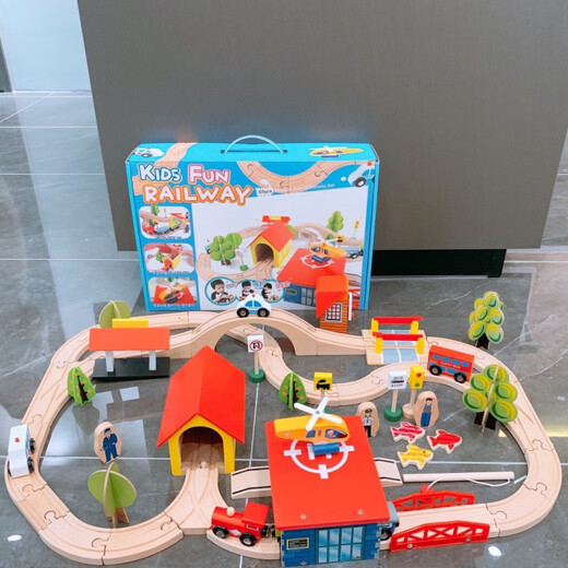 [2877 personnes collectionner] Track en bois Trains en bois électrique petit train TOUEUX TOUELLES TOUEL