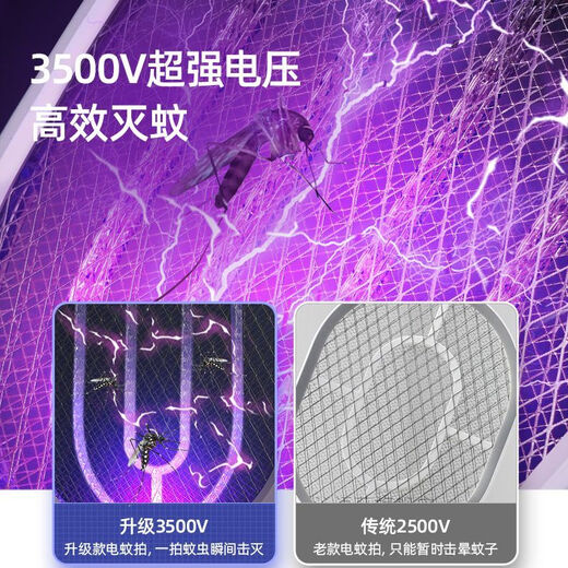 
Kangming Electric Mosquito Swat Home Rechargeable Powerful Mosquito Removal Light Two-in-One Dual-Use Lithium Battery KM-3888 Unisex Mosquito Retrieval Two-in-One Standard