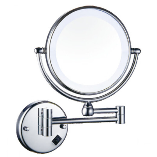 LED light fill light mirror folding dressing and beauty mirror cosmetic mirror bathroom 3 times magnification mirror portable high-definition chrome-plated concealed/surface mounted