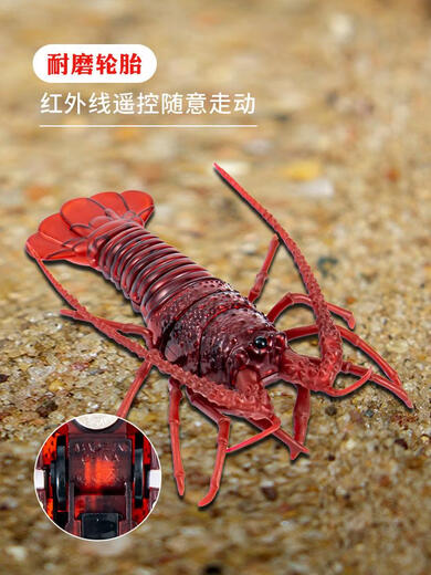 遥控小龙虾螳螂仿真电子宠物动物儿童趣味会动的玩具男孩女孩 经典版-遥控瓢虫红色款9922+螺丝 升级版另赠24粒电子