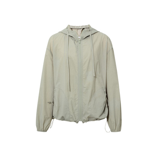 Evely (eifini) Evely Fashion Original Yarn Sun Защита от капюшона короткая куртка для женщин 2025 Лето Новая повседневная универсальная пригородная куртка для женщин зеленый