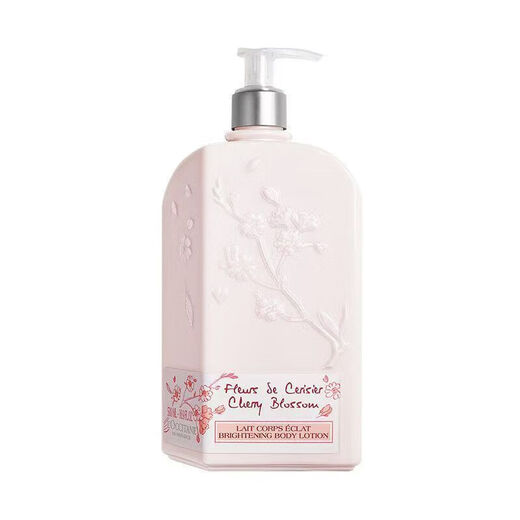 L'Occitane Body Lotion Shower Gel Sweet Sakura Series Moisturizing 250ml 500ml Sakura Body Lotion 500ml Pressed Type - June 22
