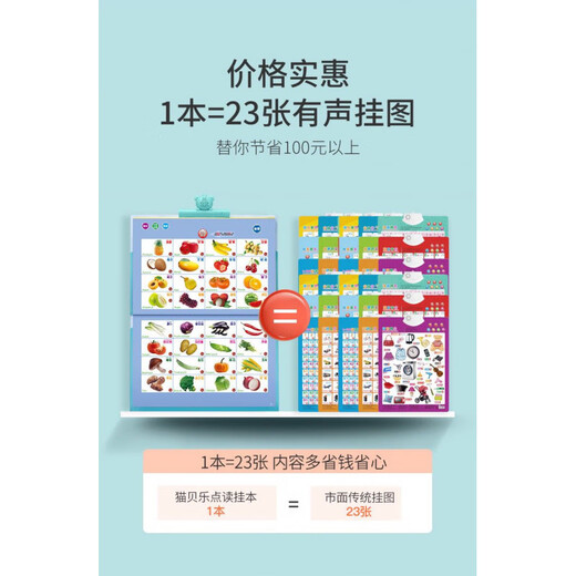 Hu Luoluo Plus Libro electrónico para niños a gran escala Enseñanza temprano en la enseñanza infantil e inglés Lectura de la punta de los dedos de los dedos Baby Baby Book Big Book-Top-Up USB Cargo-47 con pintura