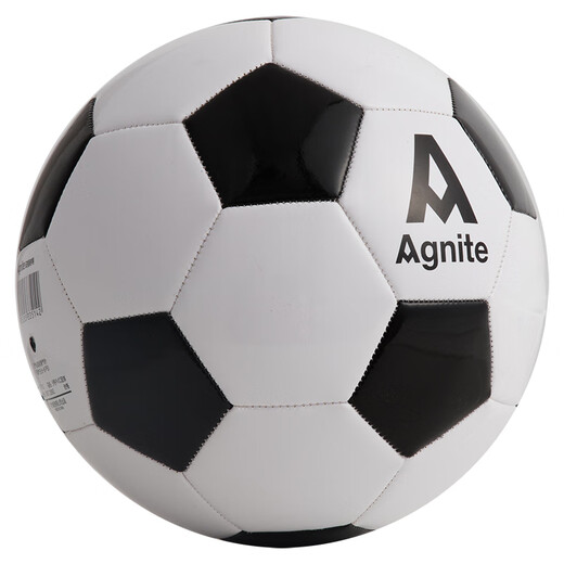Agnite Football F1203 PVC regular 11-man machine sewing football No. 5 standard ball Send ball net F1203-classic black and white football No. 5 ball (regular 11-man machine)