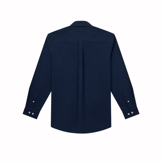 HAZZYS Men's Spring and Autumn Cotton Men's Shirts Front Breast Pocket Oxford Long Sleeve Shirt Men ASCZK1CCX43