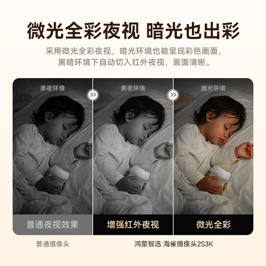 华为智选鸿蒙智选500万超清像素室内智能摄像头家用远程监控360度无死角带夜视全景 家庭安防无线婴儿看护 鸿蒙智选 超清监控【128G】