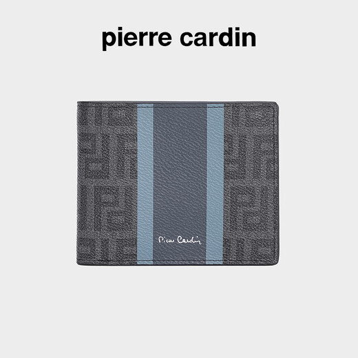 Pier Cardin [limited rose gift box] wallet men's head layer cowhide casual simple wallet birthday gift birthday