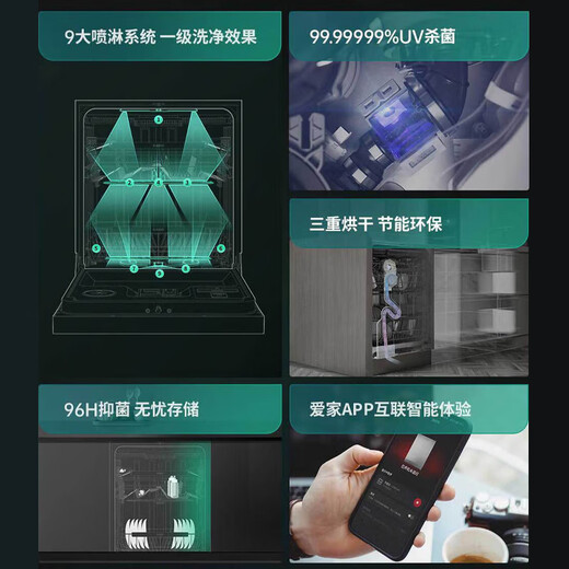 ASKO built-in dishwasher 16 sets European original imported eddy current drying fully automatic intelligent sterilization household DTAU7SU