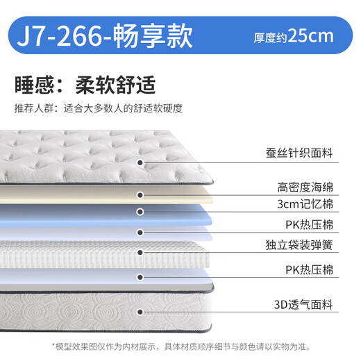 Haima Ziyue Home Five-Star Hotel Même matelas en latex 1.8 Sac à rouleau de compression ultra-doux Simmons Spring indépendant 30 cm Super épaisseur de coussin agréable (épaisseur douce et confortable d'environ 25 cm) 1350 mm * 2000 mm