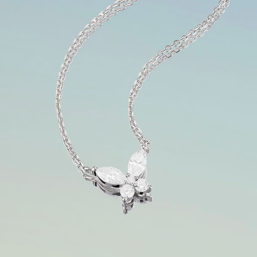 APM Monaco butterfly necklace women's silver clavicle chain fashion jewelry gift gift for girlfriend sweater chain