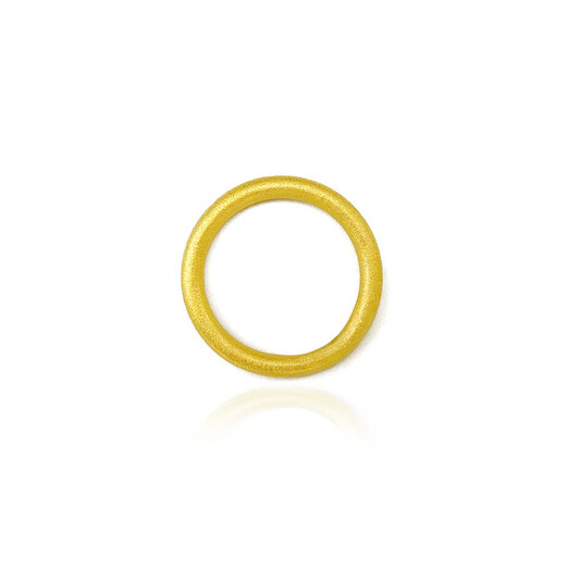 Slightly gifted gold-coated silver ancient method inheritance plain ring ring for three lives and three generations couple ring light luxury tail ring fashion holiday gift No. 6 plain ring ancient method ring gold about 0.1