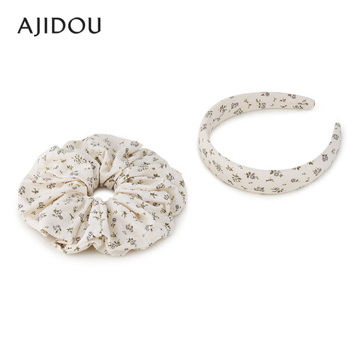 AJIDOU Ajidou headband 520 birthday gift fashionable floral headband large intestine hairband for girlfriend and wife black