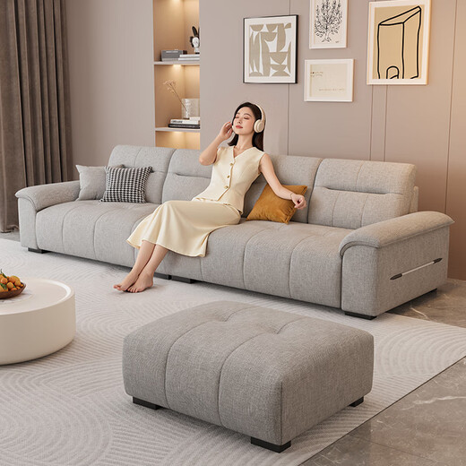 Jianxin cotton and linen sofa living room 2025 new small apartment removable and washable modern simple fabric sofa 936
