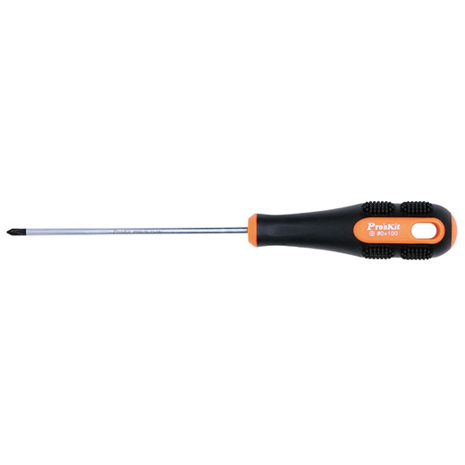 Pro sKit 9SD-205B orange and black two-color cross screwdriver +#0 3.0x100