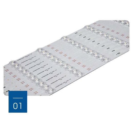 Pupan Tira de luz LED Sala de Estar Dormitorio Modificación de mecha de Techo Tira de lámpara de Repuesto Tablero de luz Largo Mecha Lente Fuente de luz Luz de Tres Colores para el hogar 695 mm 2 Tiras 40W Luz de Tres Colores