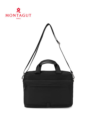 Mengte Jiao Herrenbeutel Crossbody Bag Rucksack Umhängetasche Herrenbeutel Oxford Stoff Handtasche Leinwand Aktentasche Horizontal Schwarz