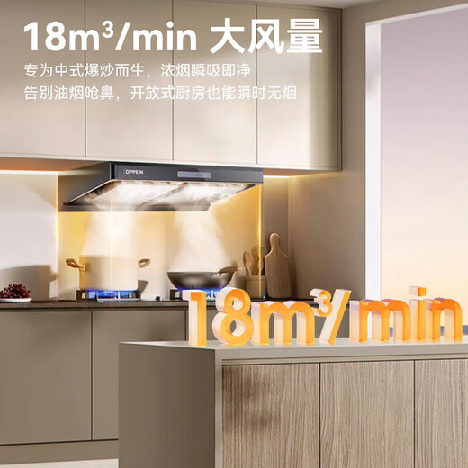 欧派（OPPEIN） 油烟机 欧式抽油烟机家用18风量大吸力小尺寸智能触控油烟机一级能效烟灶套装SP673 【省心套装】+5.2kw猛火定时灶QS85液化气
