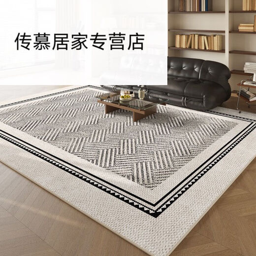Wenshiou Teppich Wohnzimmer Französisch Retro-Stil Schlafzimmer Nachttäle ohne Care Sofa Couchtisch Floor Matte Großer Bereich Full-Shop Dicked Shanman-15251 1 Stück 200*340 cm (geeignet für 4 Personen oder L-förmige Sofas