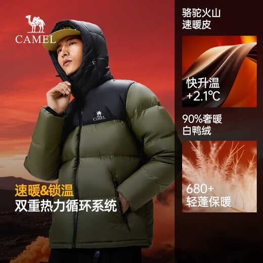 Chaqueta descendente del volcán de camello 1.0 masculina de la chaqueta de pan fría engrosada en espesor chaqueta de invierno M13CR07089H