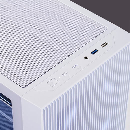 SAMA Capibara M1 PLUS weißes Computer-Matrix-Kühlgehäuse, großer Lufteinlass auf der Vorderseite/bis zu 12 Lüfterpositionen/360 Wasserkühlungspositionen/reservierte Typ-C-Löcher