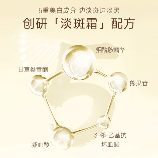 佰束佰束美白祛斑霜正品美白祛斑霜烟酰胺淡化黑色素老年斑色斑晒斑zl 【买一送一】到手2瓶 解决各种斑