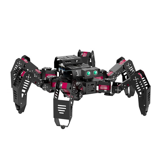 Fantasy Six-Pedest Robot Spiderbot Le kit de développement secondaire est compatible avec Arduino Programming Spider Bionic Robot Voice Interaction Deluxe Edition (produit fini)