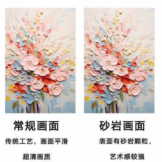 Peach Beauty Creme Blume Wohnzimmer Dekoration Gemälde Textur Triptychofa Hintergrund Wand Zusammenfassung Hängende Malerei Moderne einfache Wandveränderung 3890 Nektar-C [Standard goldbürstete Aluminium-Legierungsrahmen] Medium 70*50 Seiten 35*50 [Textilkristallporzellanstrich]