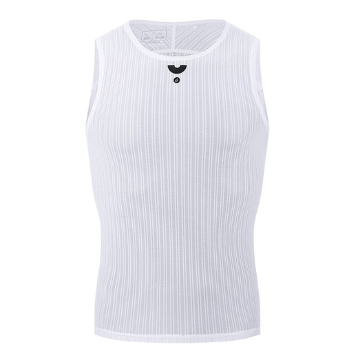 YKYW road cycling jersey men's vest base layer sleeveless sweatshirt breathable quick-drying bicycle inner wear white S