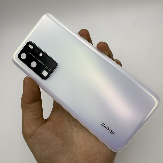 Suitable for Huawei p40 original disassembly back cover p40pro original disassembly glass back cover mobile phone battery case P40pro bright black