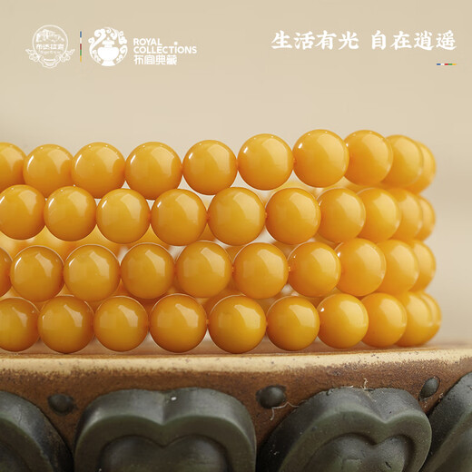 Potala Palace beeswax lapis lazuli 108 beads multi-circle play bracelet blood amber 925 silver bracelet necklace men and women birthday gifts