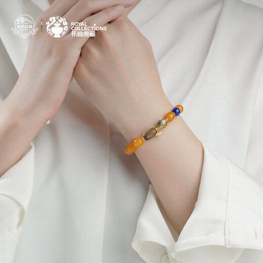 Potala Palace beeswax turquoise agarwood bracelet for men and women lapis lazuli birth year transfer bead bracelet birthday gift for wife beeswax agarwood bracelet