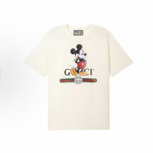 古驰（GUCCI） Love Parade FW22 字母圆领短袖  落肩袖T恤 女款 节日送礼 灰白色565806-XJB66-9756 L