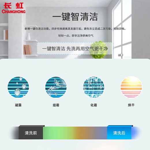 长虹中央空调3匹一拖一天花机一级能效 工厂商铺商用 ZKR72QW/ZA1+R1 以旧换新