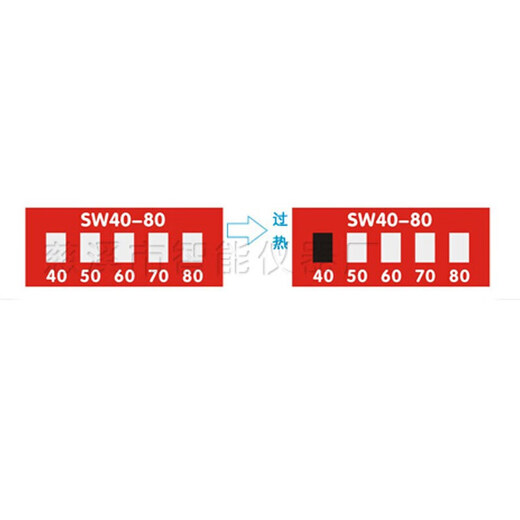 
Fengxi temperature measurement sticker-80 sticker temperature display sheet color change patch test strip temperature measurement thermal sensitive temperature color change paper temperature sensing label. SW100-12033 sheet/piece