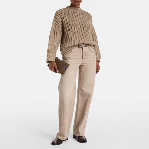 Brunello Cucinelli cashmere sweater P01083525 Brown XXS CN 155/80