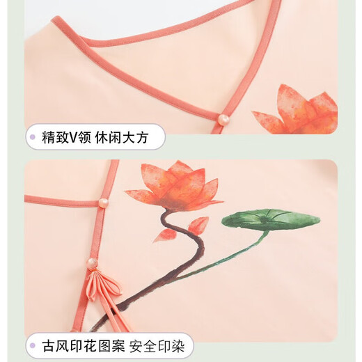 2025 new cotton pajamas for women's summer short-sleeved Chinese style cute summer cropped pants cartoon casual home clothing 9906 M [80-100Jin [Jin equals 0.5 kg]]